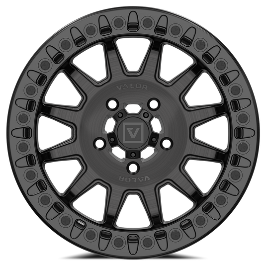 V09 Beadlock UTV Wheel Brushed Charcoal