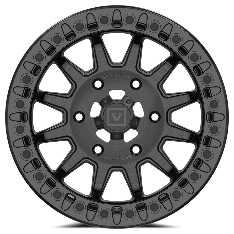 Load image into Gallery viewer, V09 Beadlock UTV Wheel Brushed Charcoal
