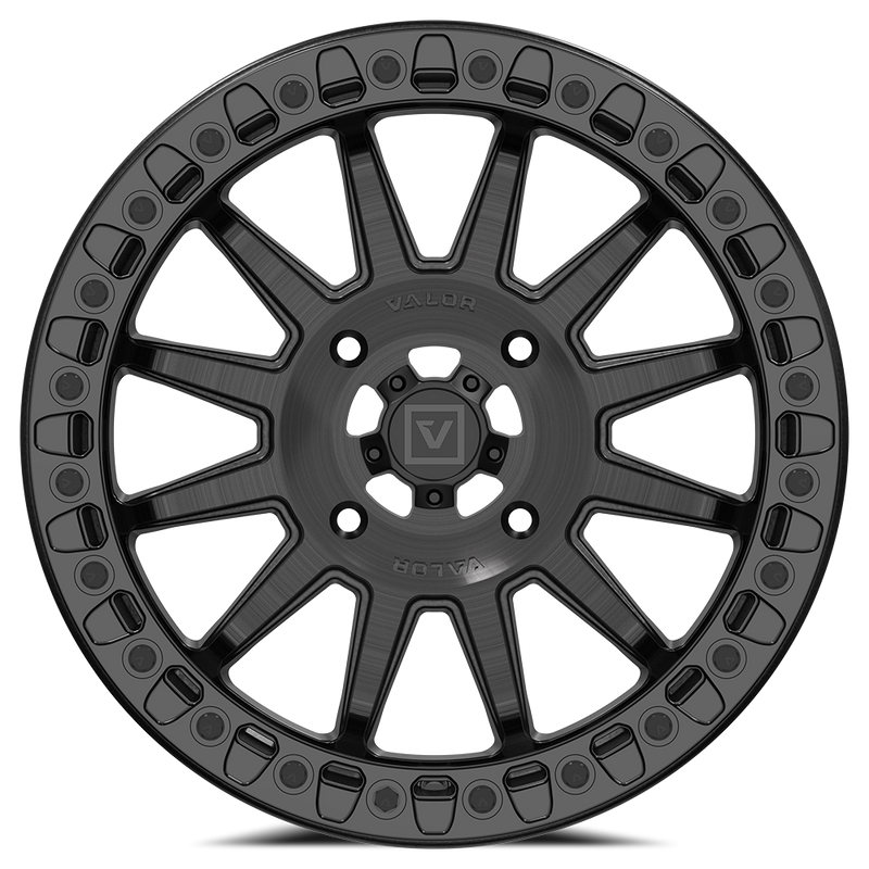 Load image into Gallery viewer, V09 Beadlock UTV Wheel Brushed Charcoal
