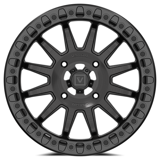 V09 Beadlock UTV Wheel Brushed Charcoal