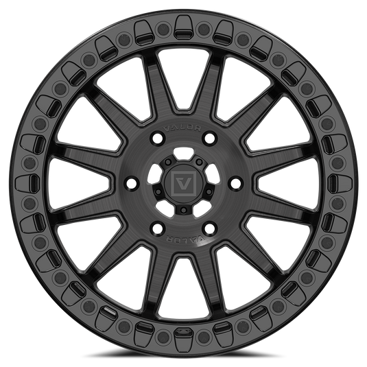V09 Beadlock UTV Wheel Brushed Charcoal