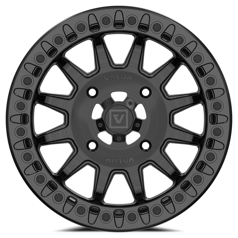 Load image into Gallery viewer, V09 Beadlock UTV Wheel Brushed Charcoal
