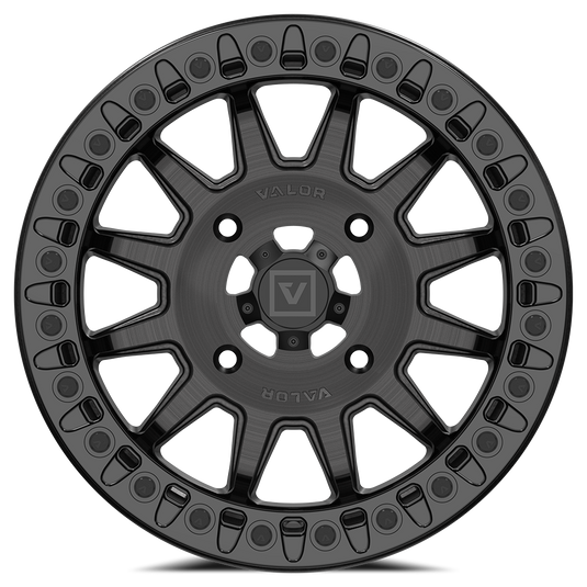V09 Beadlock UTV Wheel Brushed Charcoal