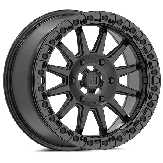 V09 Beadlock UTV Wheel Brushed Charcoal