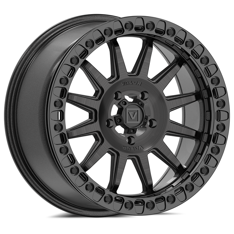 Load image into Gallery viewer, V09 Beadlock UTV Wheel Brushed Charcoal
