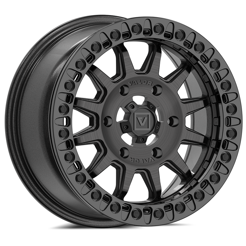 Load image into Gallery viewer, V09 Beadlock UTV Wheel Brushed Charcoal
