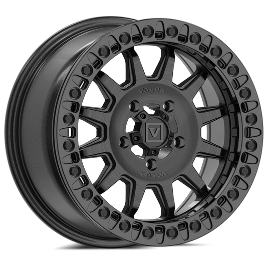 V09 Beadlock UTV Wheel Brushed Charcoal