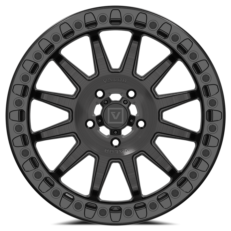 Load image into Gallery viewer, V09 Beadlock UTV Wheel Brushed Charcoal
