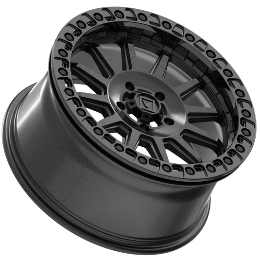V09 Beadlock UTV Wheel Brushed Charcoal