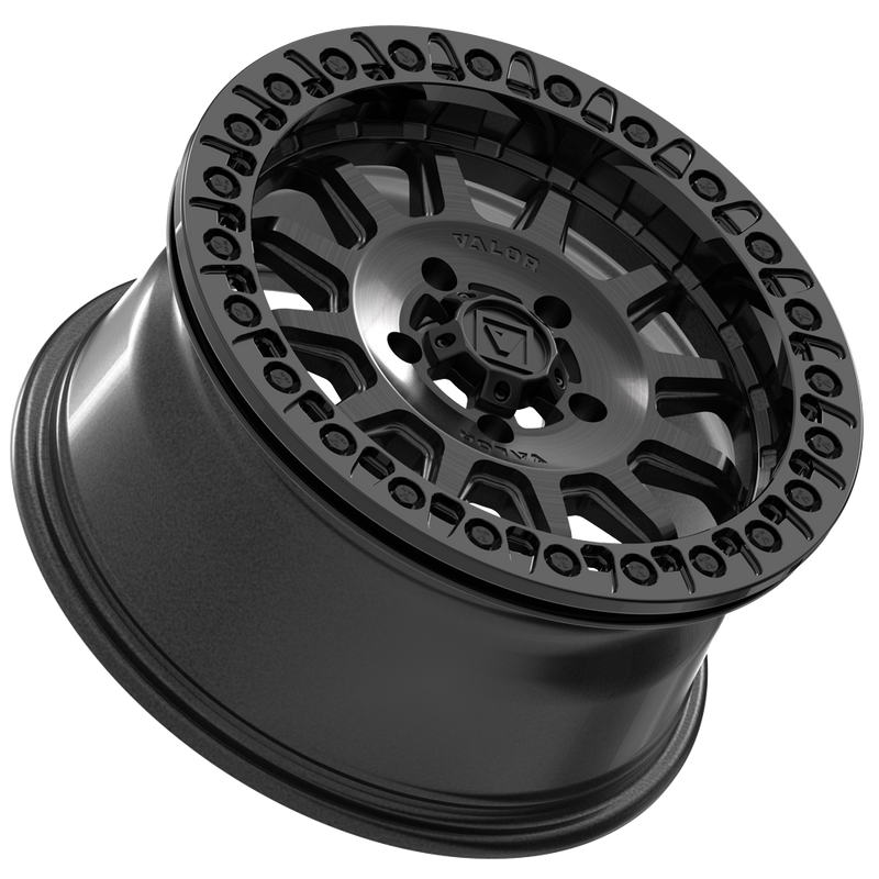Load image into Gallery viewer, V09 Beadlock UTV Wheel Brushed Charcoal
