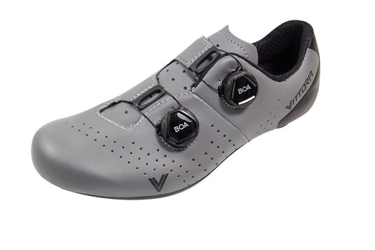2025 Vittoria Veloce Carbon Road Cycling Shoes (Grey/Black) EU 42