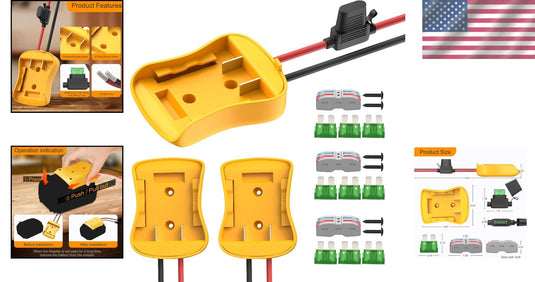 20V Versatile Battery Adapter Converter Essential for DIY Power Wheel Upgrades