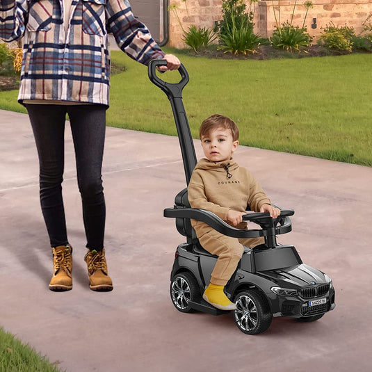 Versatile 4-in-1 Push Cars for Toddlers with LED Lights and Music