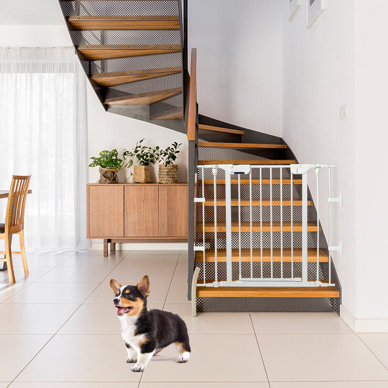 Load image into Gallery viewer, Versatile 8-Panel Metal Play Yard and Pet Barrier with Adjustable Wall Mount
