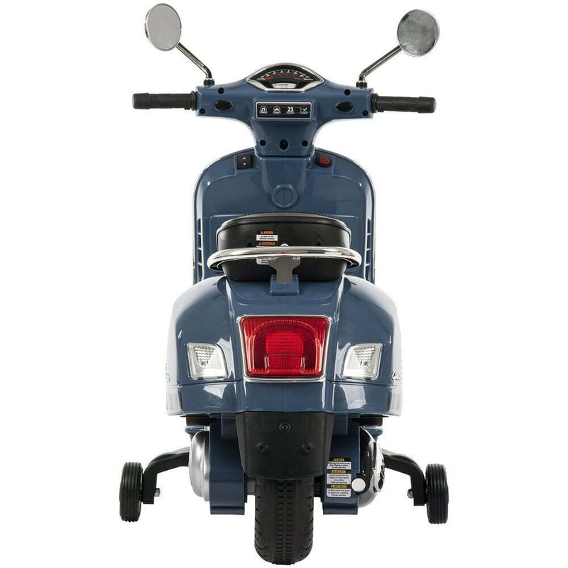 Load image into Gallery viewer, Vespa-Style 6V Electric Scooter for Kids with Training Wheels
