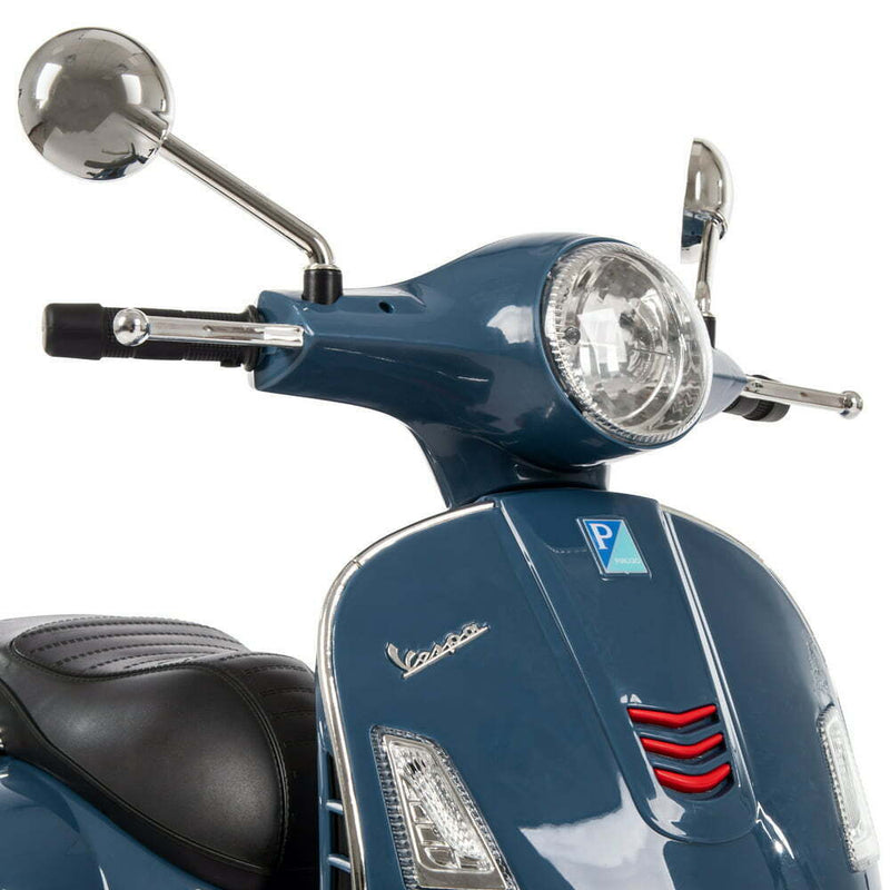 Load image into Gallery viewer, Vespa-Style 6V Electric Scooter for Kids with Training Wheels
