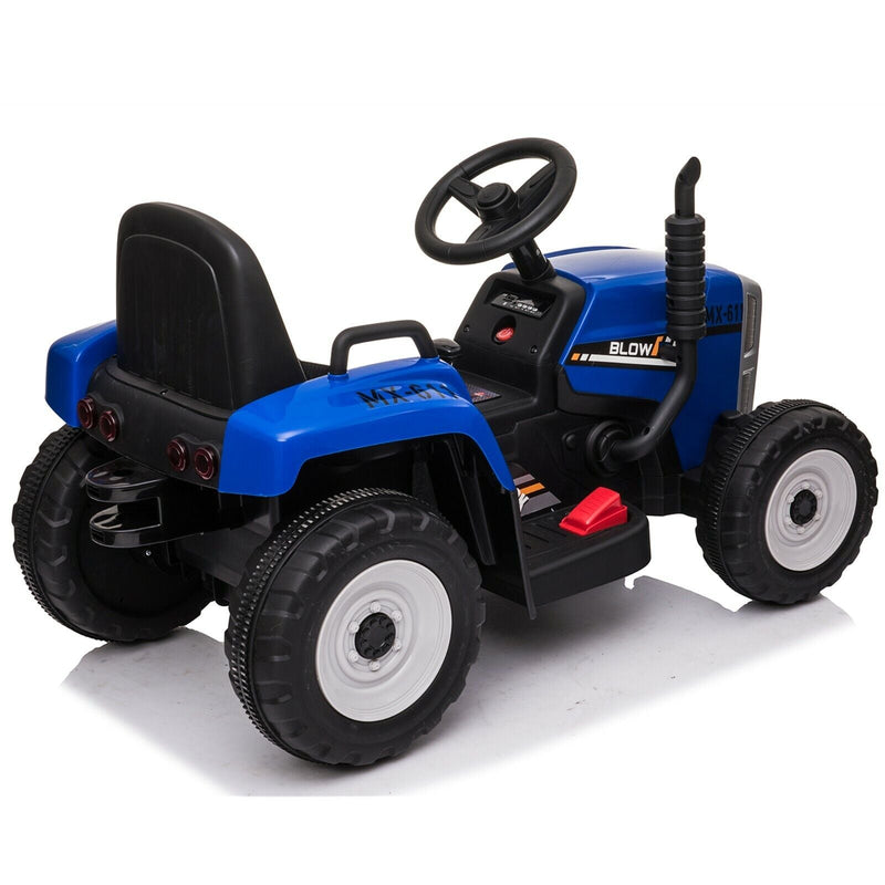 Load image into Gallery viewer, VILOBOS 12V Ride On Tractor with Trailer - Battery Powered Toy Car for Kids
