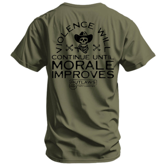 Violence Will Continue Until Morale Improves Men's T-Shirt