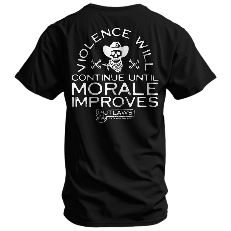 Load image into Gallery viewer, Violence Will Continue Until Morale Improves Men&#39;s T-Shirt
