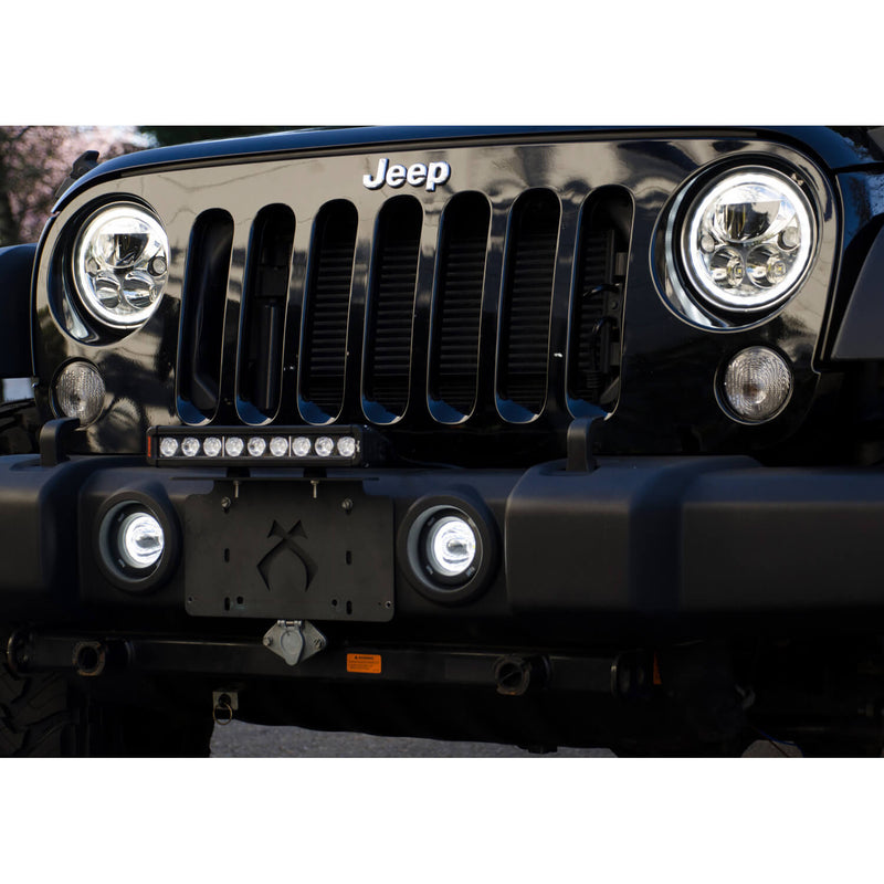 Load image into Gallery viewer, 3.7" Optimus Round 15º Beam with Amber Halo LED Light

