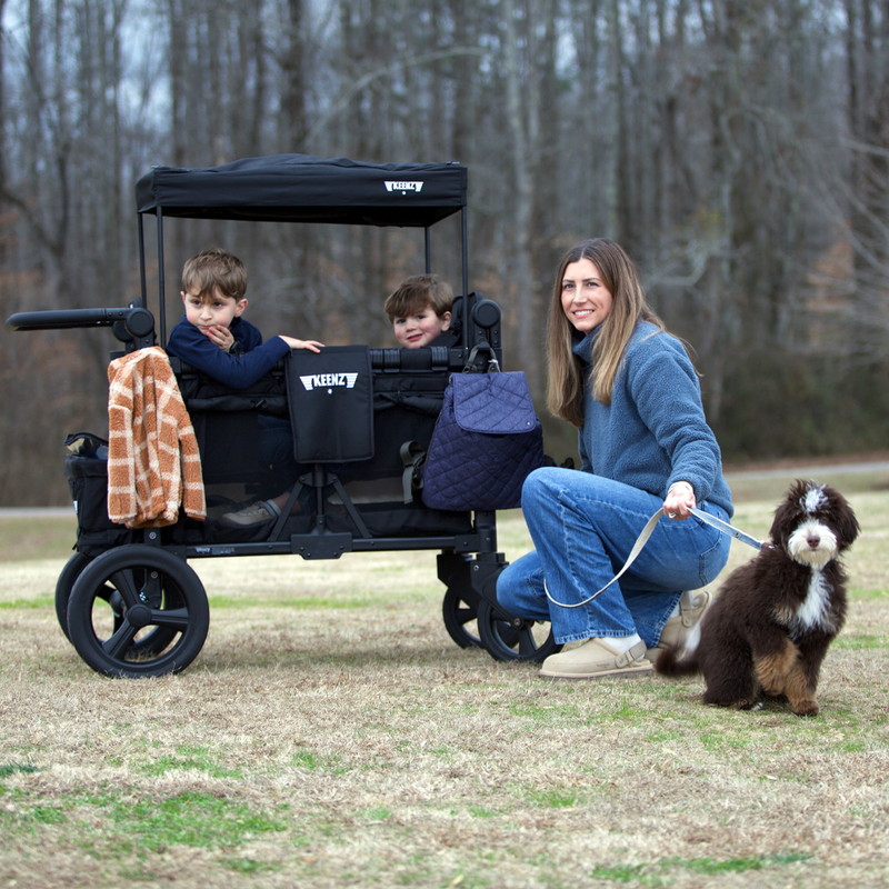 Load image into Gallery viewer, Keenz MOOV 4-Passenger Stroller Wagon – Full-Featured Comfort for Big Adventures
