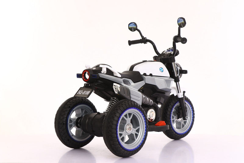 Load image into Gallery viewer, 12V Kids Ride-On Motorcycle with 3 Wheels, LED Lights, and Audio Features
