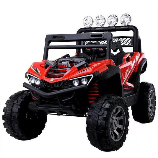 Kids 12V Ride-On Car with Remote Control, iPhone App Connectivity, and LED Lights