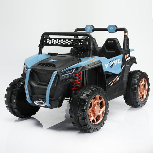 Kids 2-Seat Ride-On UTV with Remote Control, LED Lights, and AUX Input