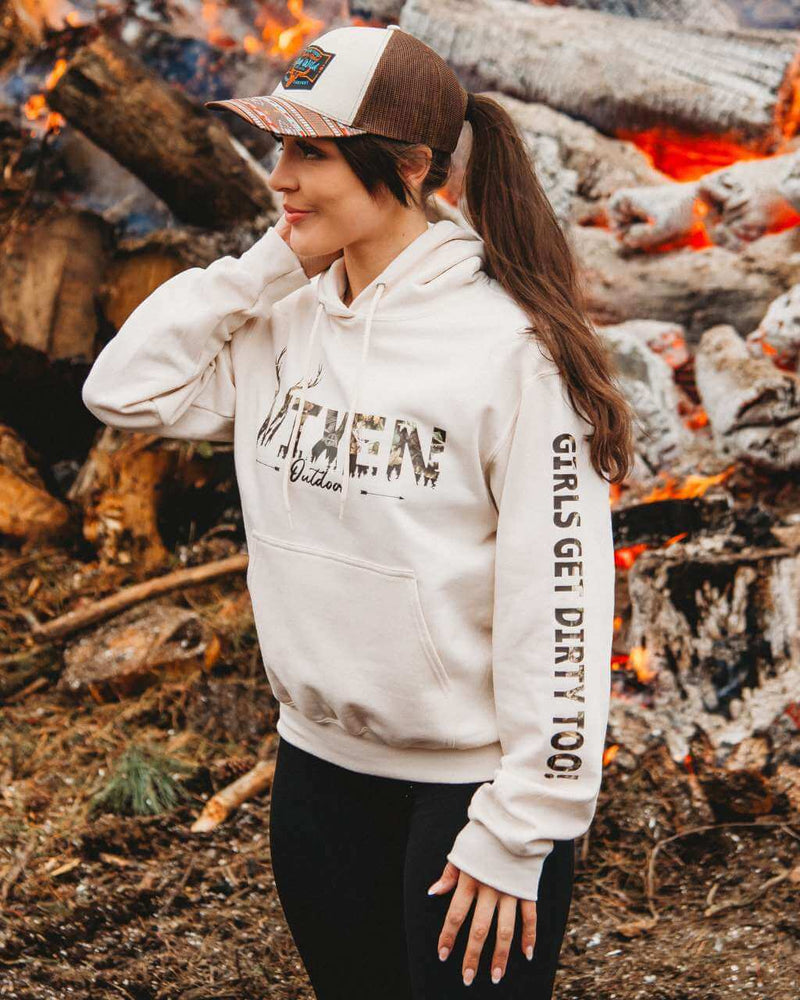 Load image into Gallery viewer, Vixen Huntress Pullover Hoodie - Natural
