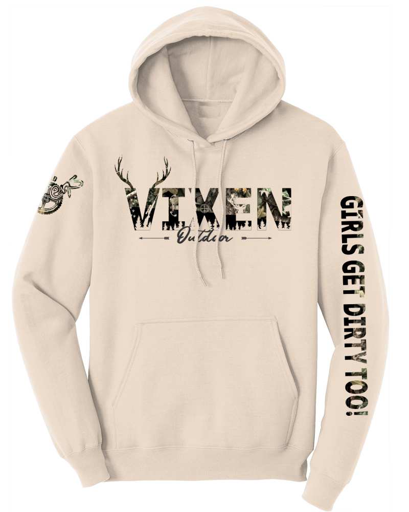 Load image into Gallery viewer, Vixen Huntress Pullover Hoodie - Natural
