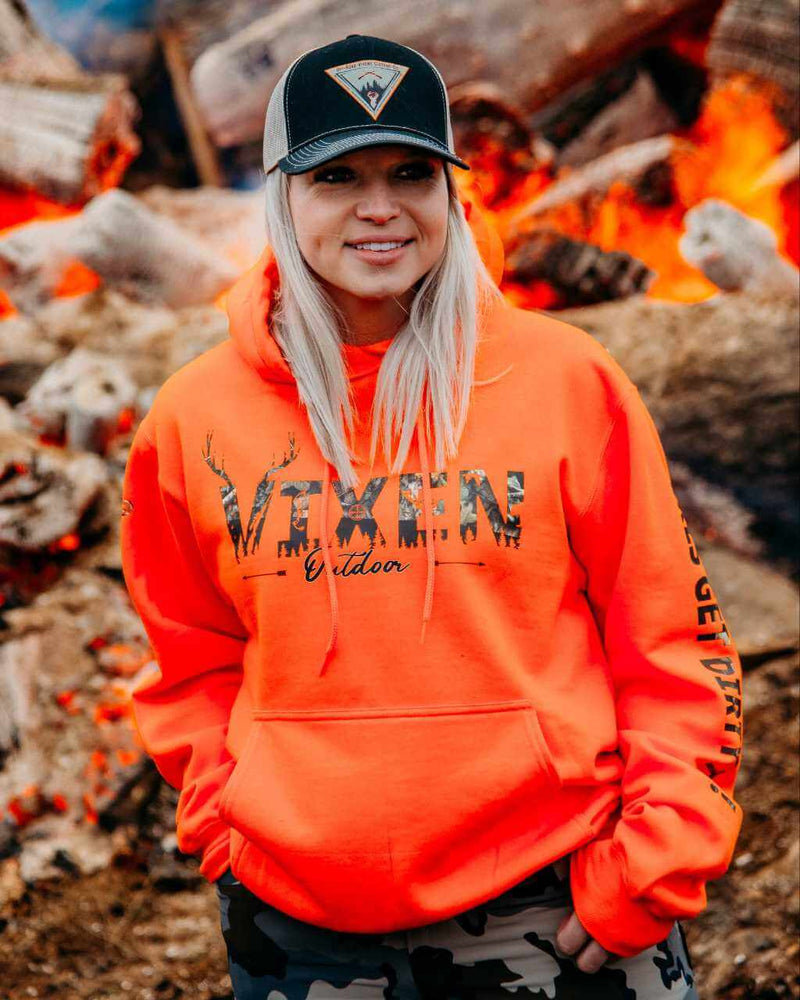 Load image into Gallery viewer, Vixen Huntress Pullover Hoodie-Safety
