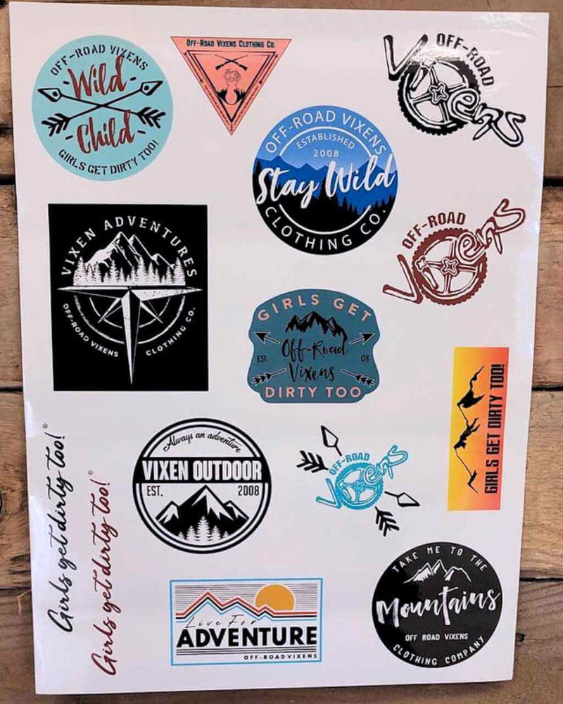 Load image into Gallery viewer, Vixen Outdoor Sticker Sheet
