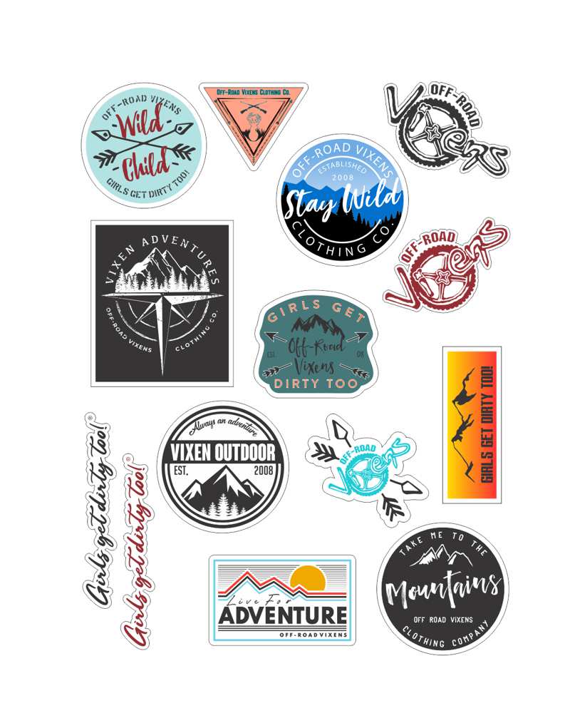 Load image into Gallery viewer, Vixen Outdoor Sticker Sheet

