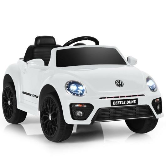 Load image into Gallery viewer, Volkswagen Beetle Kids Electric Ride On Car with Remote Control - White, Built to Last
