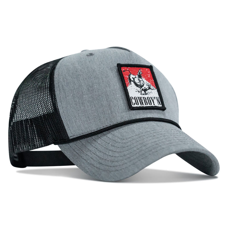Load image into Gallery viewer, Cowboy&#39;n Knuck If You Buck Patch Rope Snapback Hat
