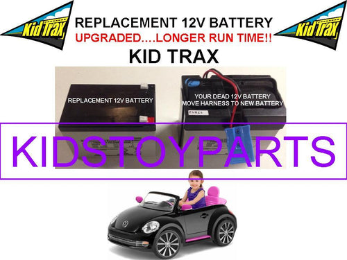 12 Volt Rechargeable Replacement Battery for VW Beetle Kids Trax Toy Car
