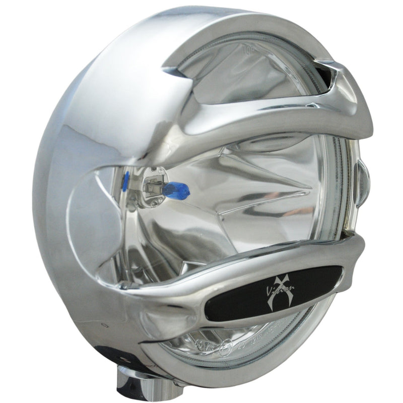 Load image into Gallery viewer, 8" Chrome 100 Watt Halogen Spot Lamps with Rock Guards

