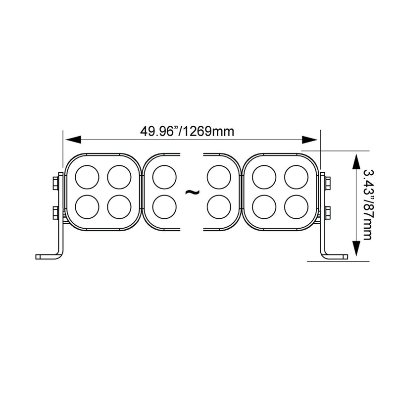 Load image into Gallery viewer, 50" Unite Modular LED Light Bar - Preconfigured
