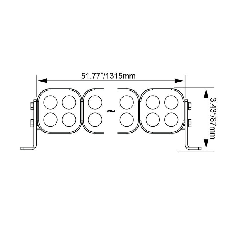 Load image into Gallery viewer, 50" Curved Unite Modular LED Light Bar - Preconfigured
