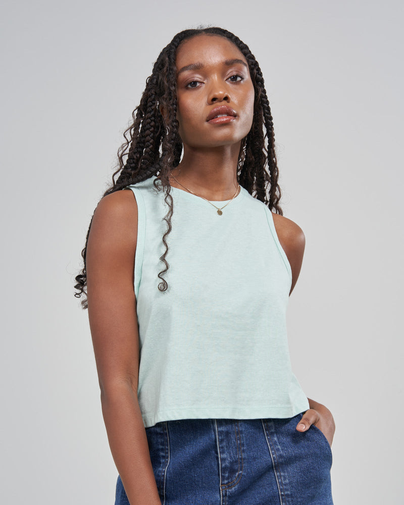 Load image into Gallery viewer, EcoKnit™ Cropped Tank
