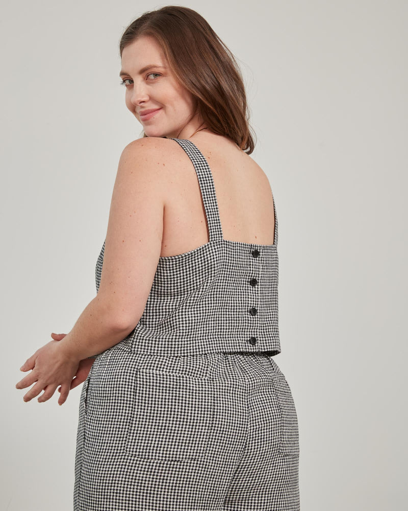 Load image into Gallery viewer, Linen Cropped Tank
