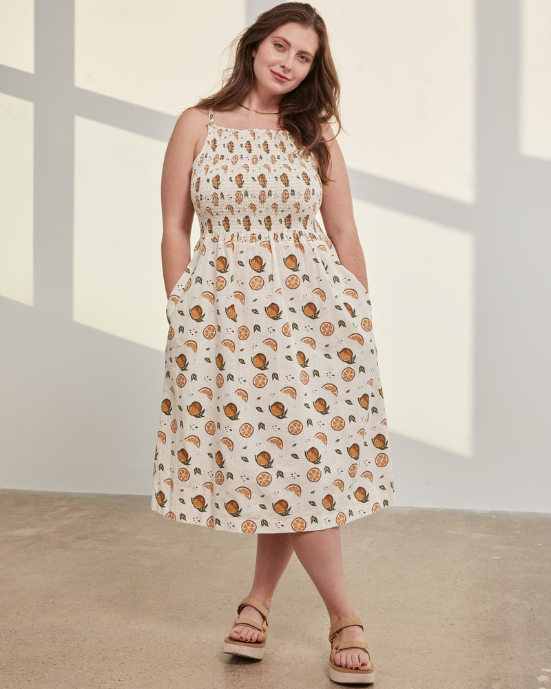 Load image into Gallery viewer, SoftHemp™ Smocked Dress
