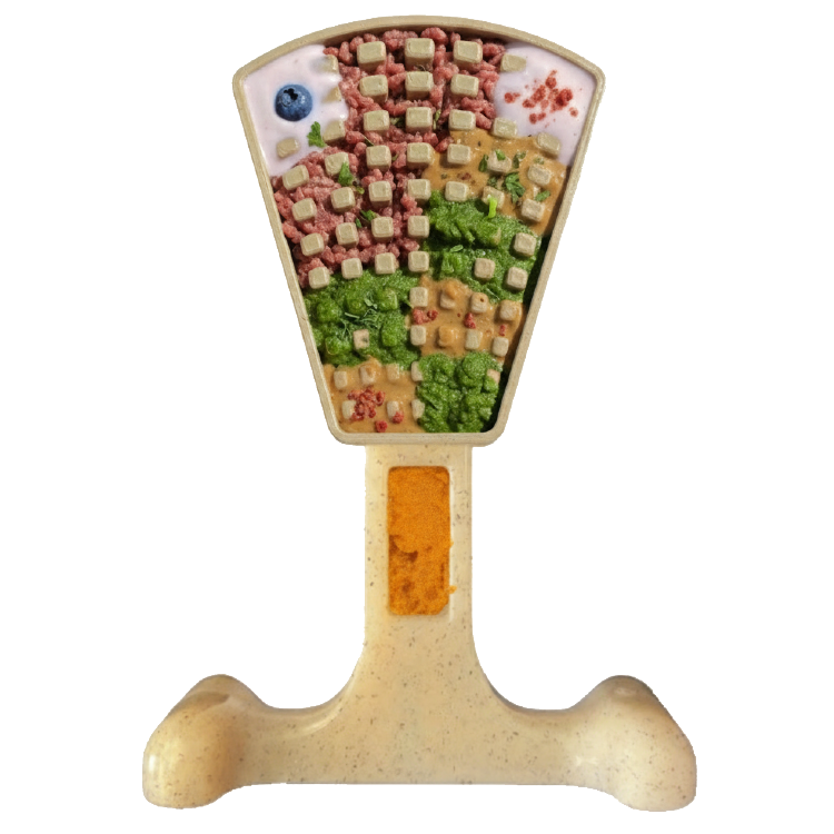 Load image into Gallery viewer, Waffle Tower Nylon Chew &amp; Enrichment Toy | 2-in-1 for Aggressive Chewers | SodaPup
