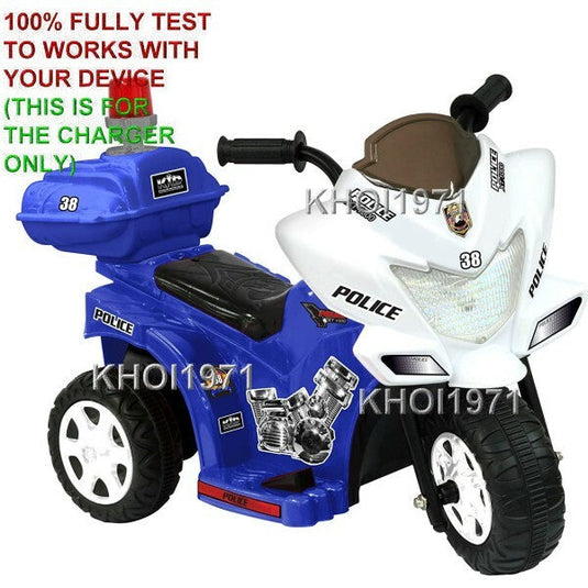 AC Charger Adapter for Kid Motorz Little Patrol Motorcycle Model 0286