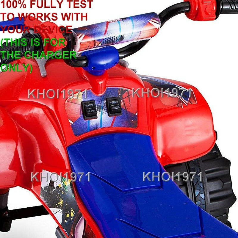 Load image into Gallery viewer, 12V AC Wall Charger Adapter for Kid Trax Spiderman Power ATV Ride-On KT1301I
