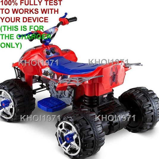 12V AC Wall Charger Adapter for Kid Trax Spiderman Power ATV Ride-On KT1301I