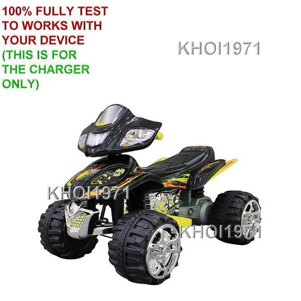 Load image into Gallery viewer, 12 Volt AC Wall Charger Adapter for Monster Trax Quad Bike – Black and Yellow Orange
