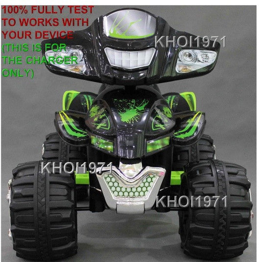 12 Volt AC Wall Charger Adapter for Monster Trax Quad Bike 4-Wheeler – Black and Green