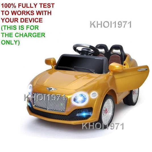 AC Wall Charger Adapter for Kids Ride-On Car with Remote Control, Gold, Model TY564944