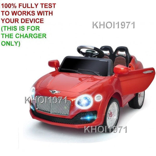 8V AC Wall Charger Adapter for Kids Ride-On Car with RC Remote, Red